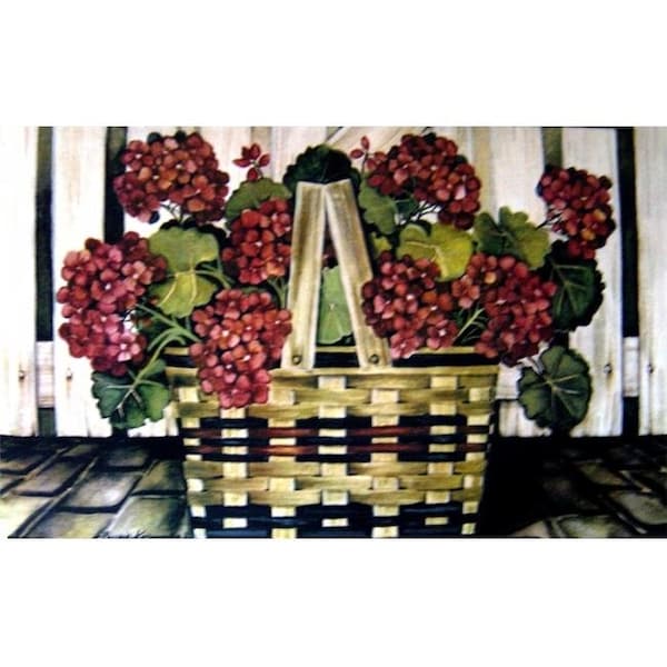 H2H Geranium Door Mat H238812 - main